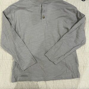 Old Navy boys Heather Gray Long Sleeve Tee